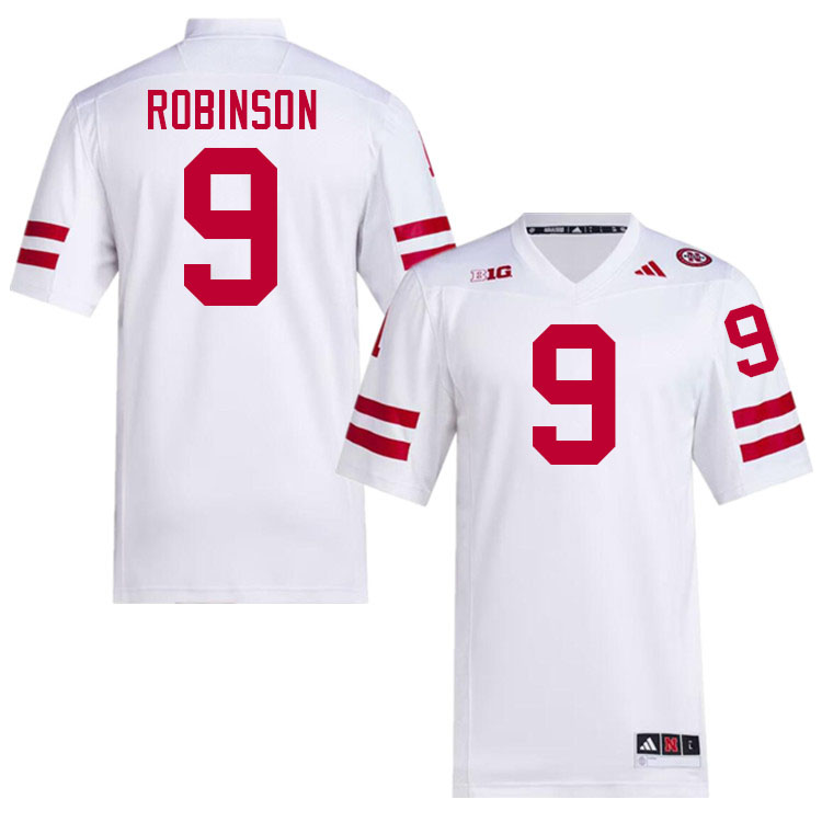 Men #9 Ty Robinson Nebraska Cornhuskers College Football Jerseys Stitched Sale-White